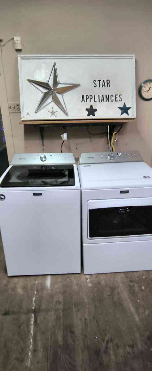 MAYTAG WHITE ELITE TOPLOAD WASHER  ELECTRIC DRYER SET - New Castle, Pennsylvania - FleaMarketBay