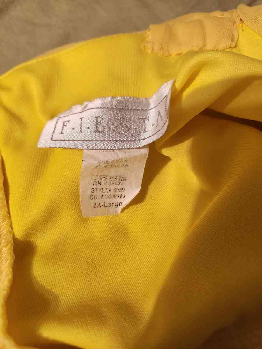 Fiesta Yellow Maxi Dress with Beaded Neckline - Olive Branch, Mississippi - FleaMarketBay
