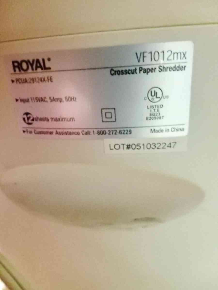 Crosscut paper shredder - Tulsa, Oklahoma - FleaMarketBay