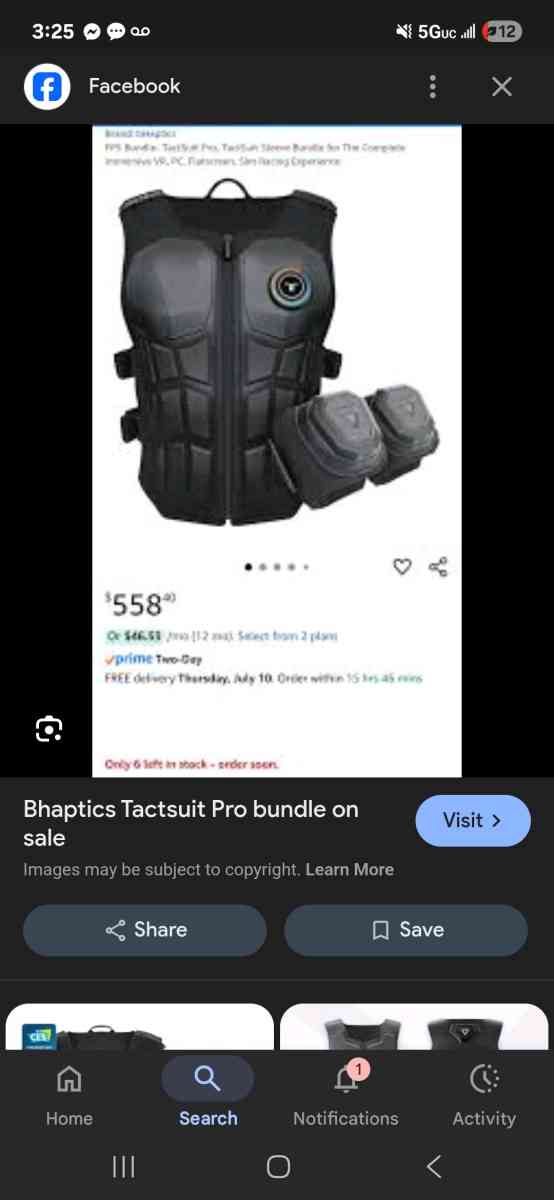 Bhaptics VR Tactsuit Pro and Sleeves FPS Bundle - Houston, Texas - FleaMarketBay