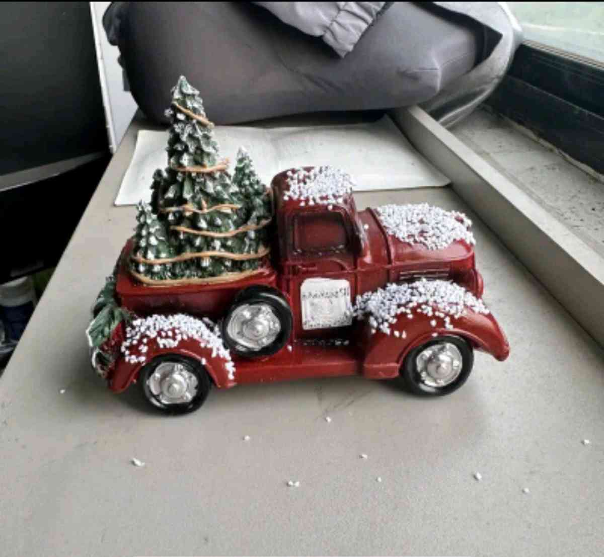 Lighted Resin Red Christmas Truck - Palm Bay, Florida