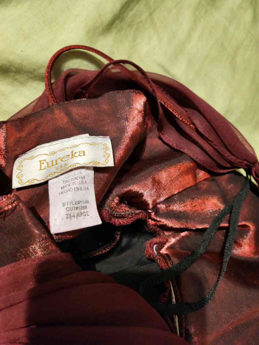 Chic Burgundy Maxi Dress with diamond details - Olive Branch, Mississippi - FleaMarketBay