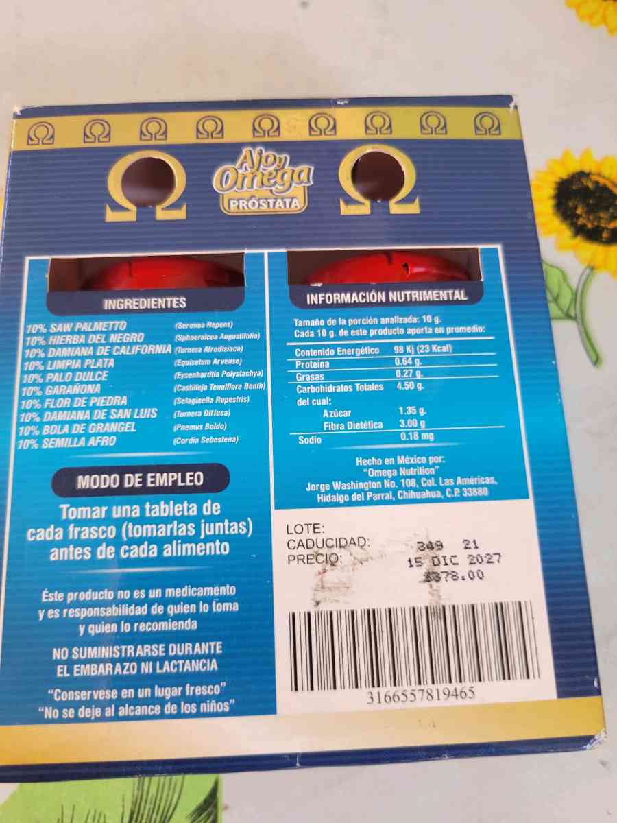 Agoy OMEGA 3 Prostata - Santa Ana, California - FleaMarketBay