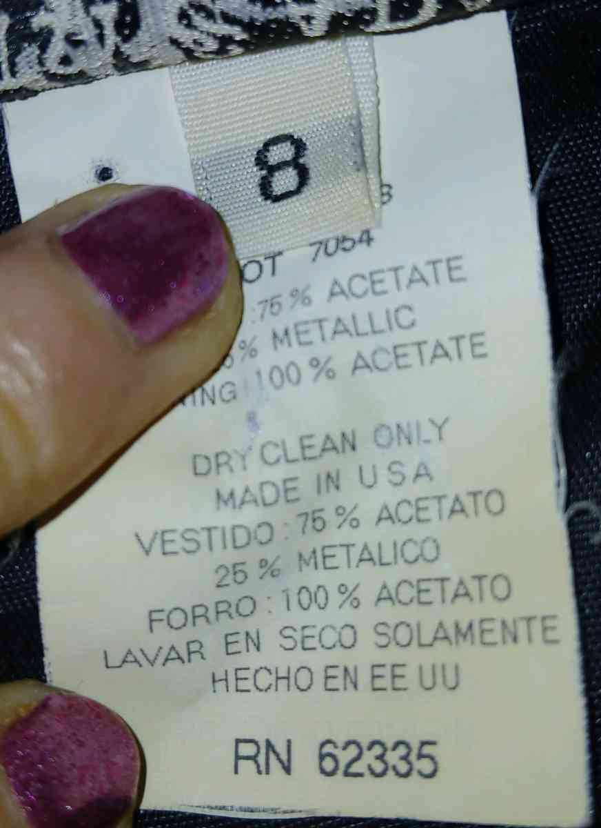 Dark Blue with Black Laced Prom Junior Dress - Clarksburg, West Virginia - FleaMarketBay