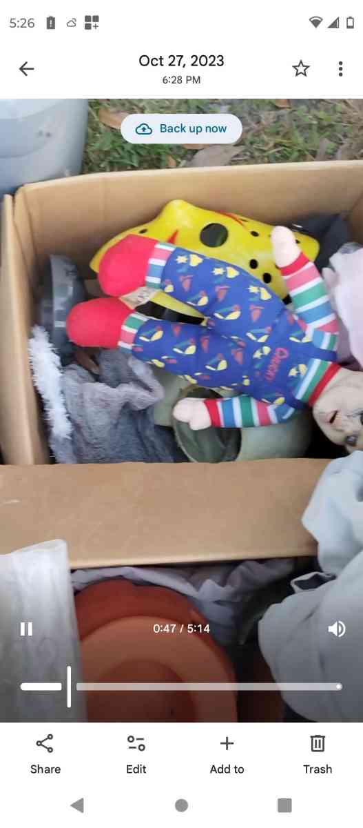 a whole tote full of Halloween and fall  items - Lakeland, Florida - FleaMarketBay