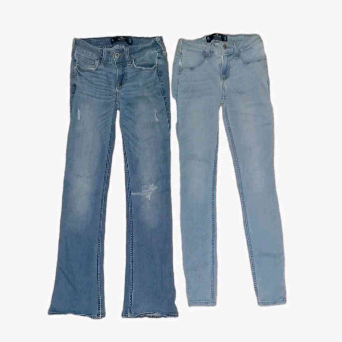 2 PAIR BUNDLE OF WOMENS HOLLISTER JEANS SIZE 0 - Elysburg, Pennsylvania