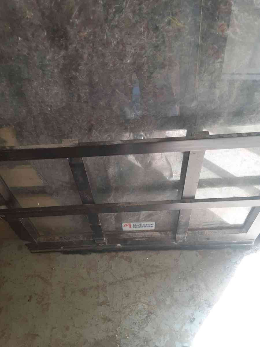 Commercial glass door with hinges but no frame - Elwood, Indiana - FleaMarketBay