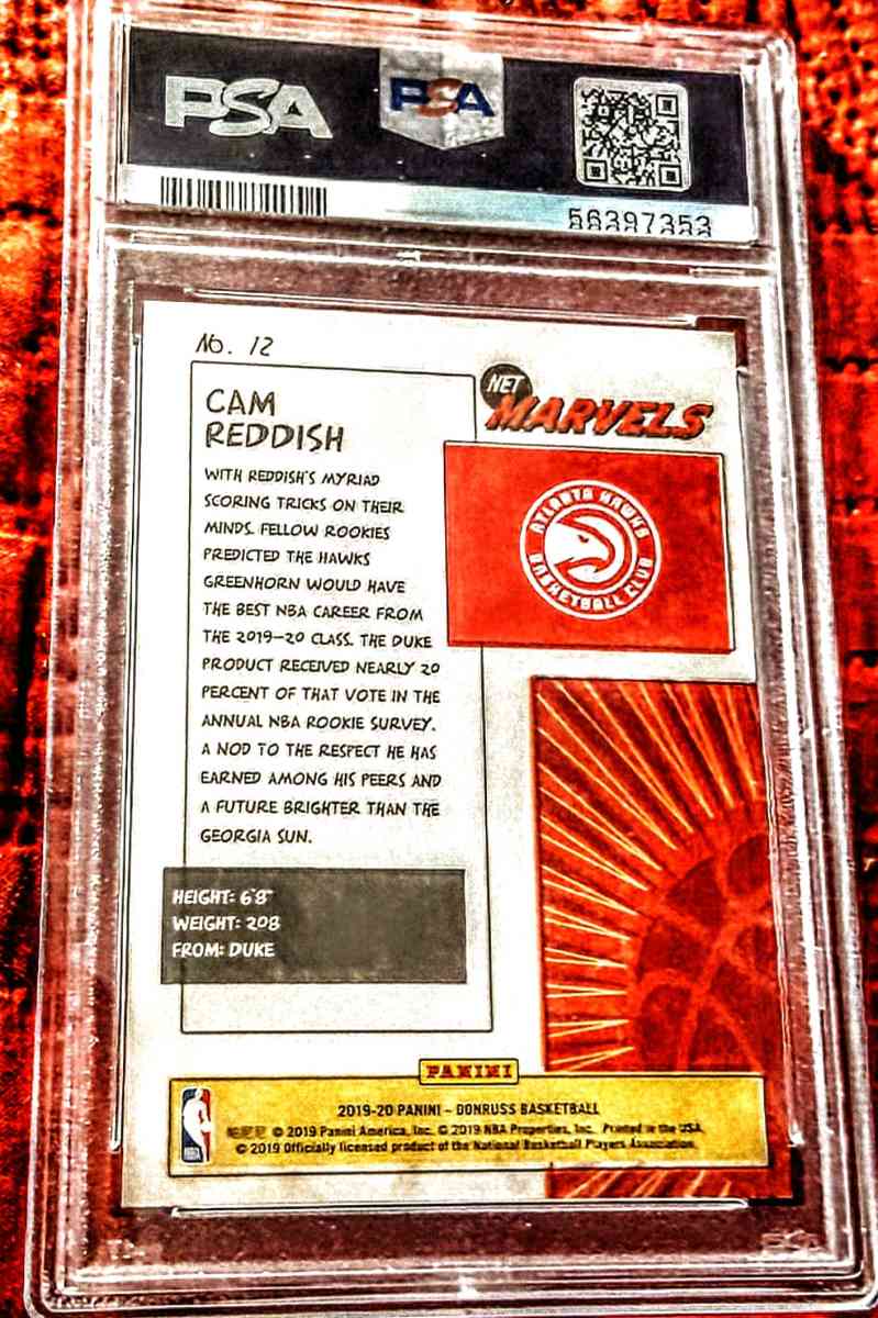 PSA 9 2019 cam reddish net marvels - Yucca Valley, California - FleaMarketBay