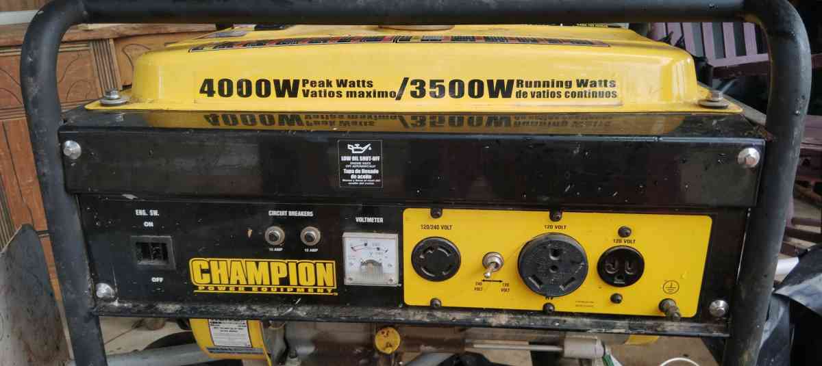 Champion 4500W Generator - Alamance, North Carolina - FleaMarketBay