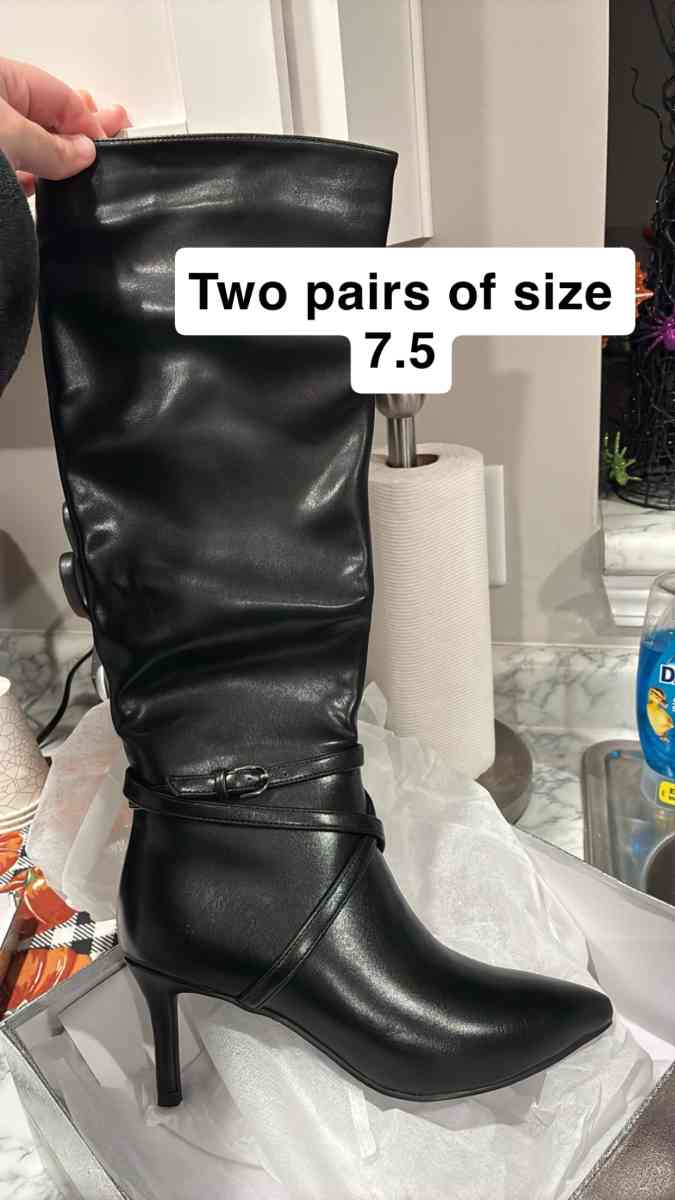 knee high stiletto boots - Claxton, Georgia