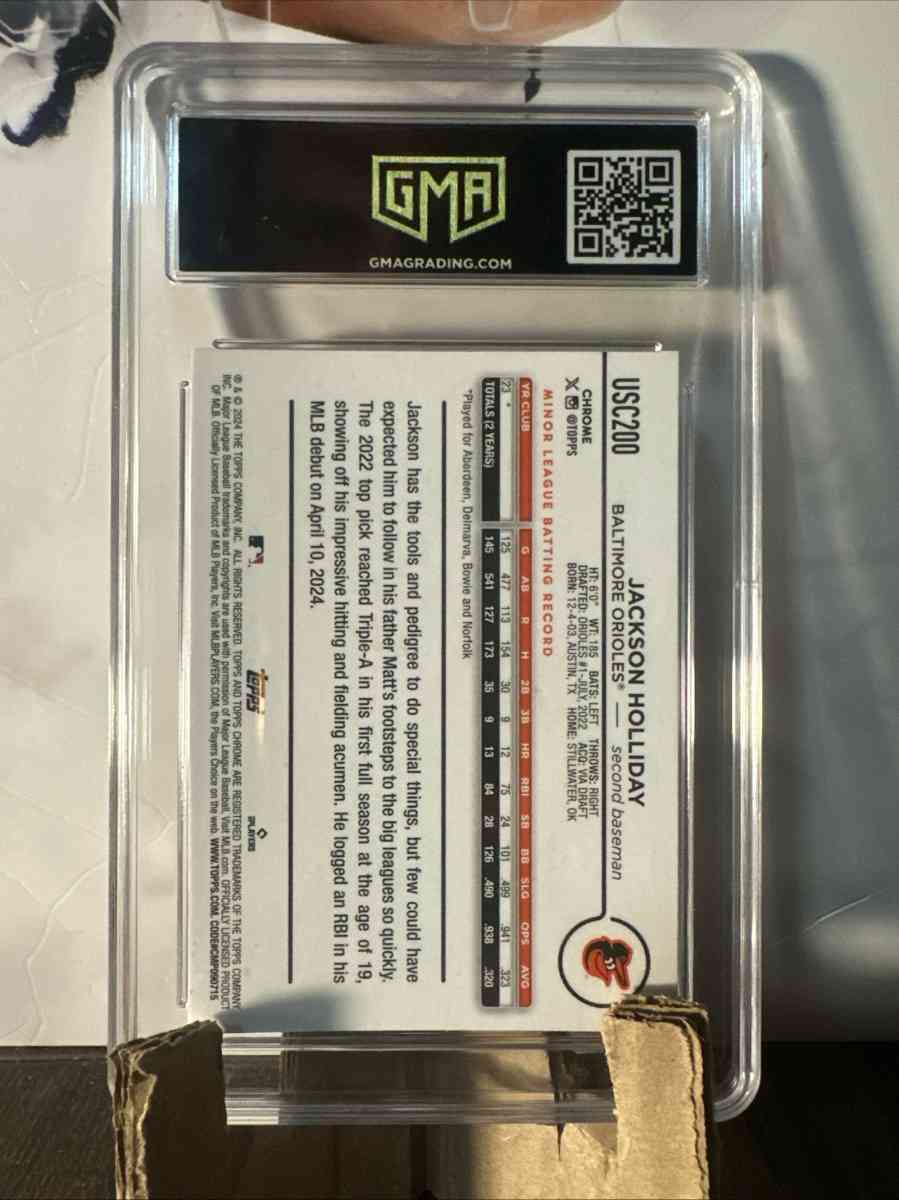 2024 Topps Chrome Update Series  Jackson Holliday USC200 RC - Saint Petersburg, Florida - FleaMarketBay