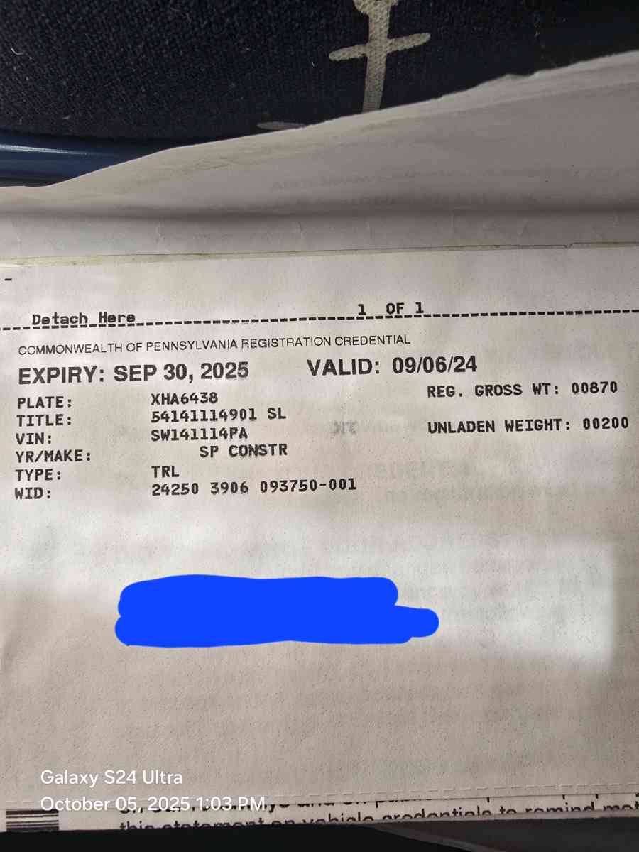 2012 5x8 Utility Trailer - Pittston, Pennsylvania - FleaMarketBay