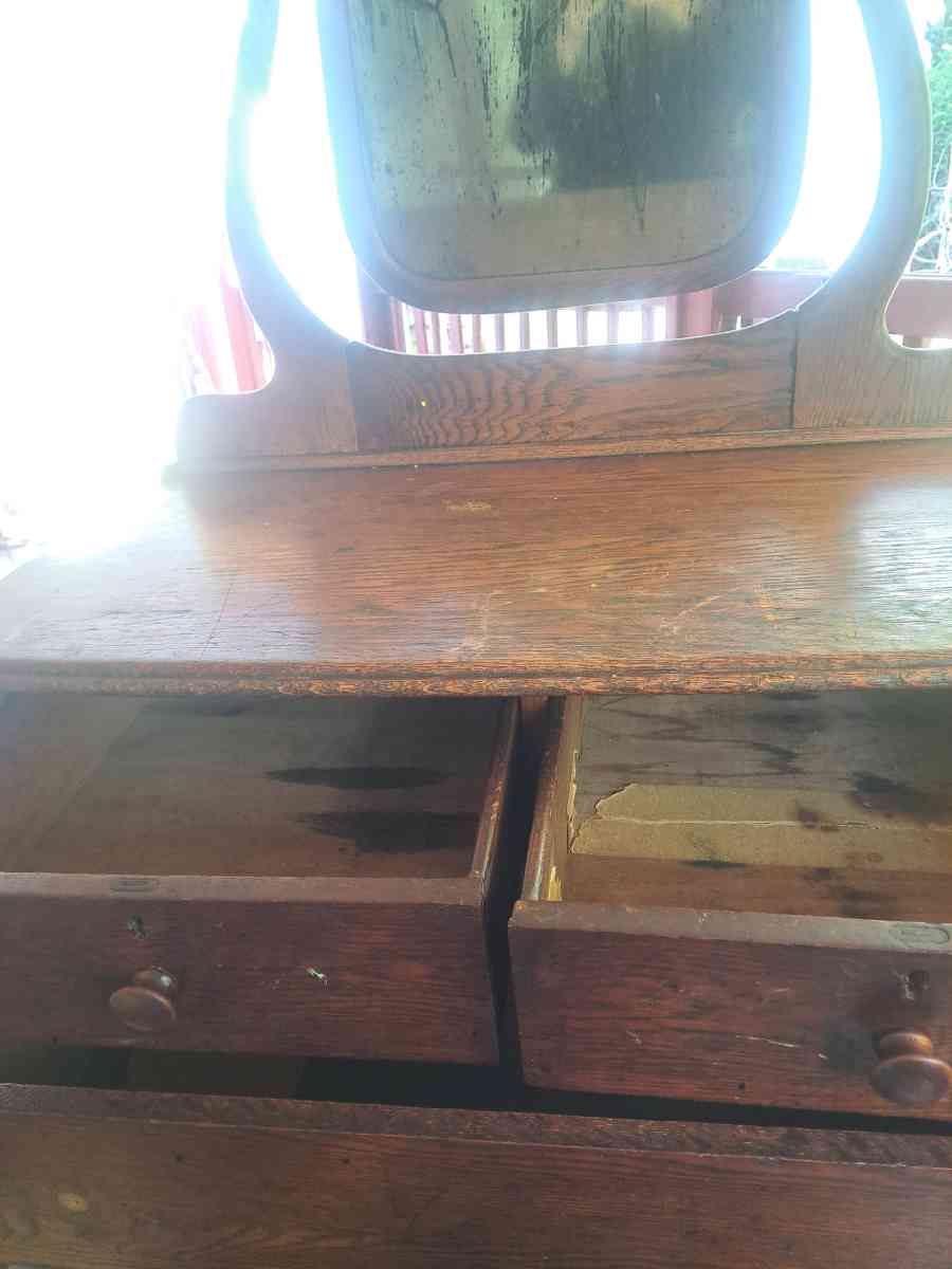 2 antique dressers dated bk to 1910 solid oak - Greenville, South Carolina - FleaMarketBay
