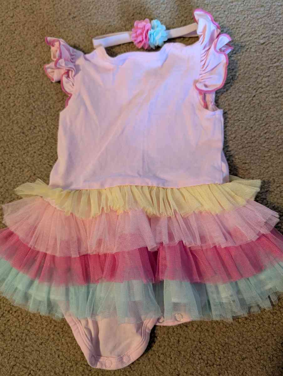 Baby 1st birthday dress with headband - Savannah, Georgia - FleaMarketBay