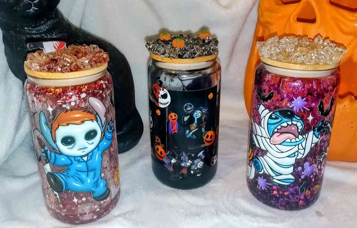 16oz Snowglobe tumblers - Killeen, Texas - FleaMarketBay