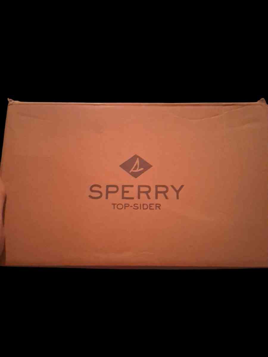 mens Sperry top sider boat shoes grey and black new in box - O Brien, Florida - FleaMarketBay