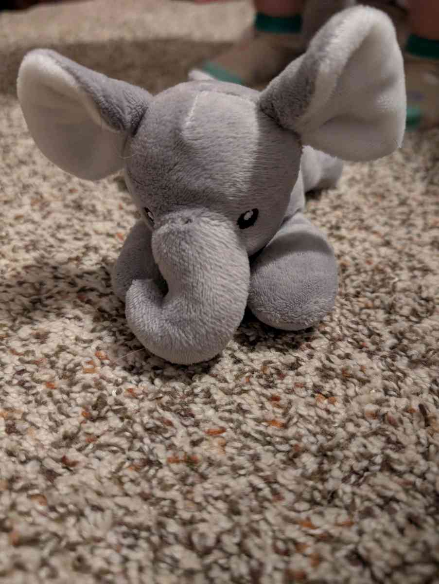 Plush elephant pacifier holder - Savannah, Georgia