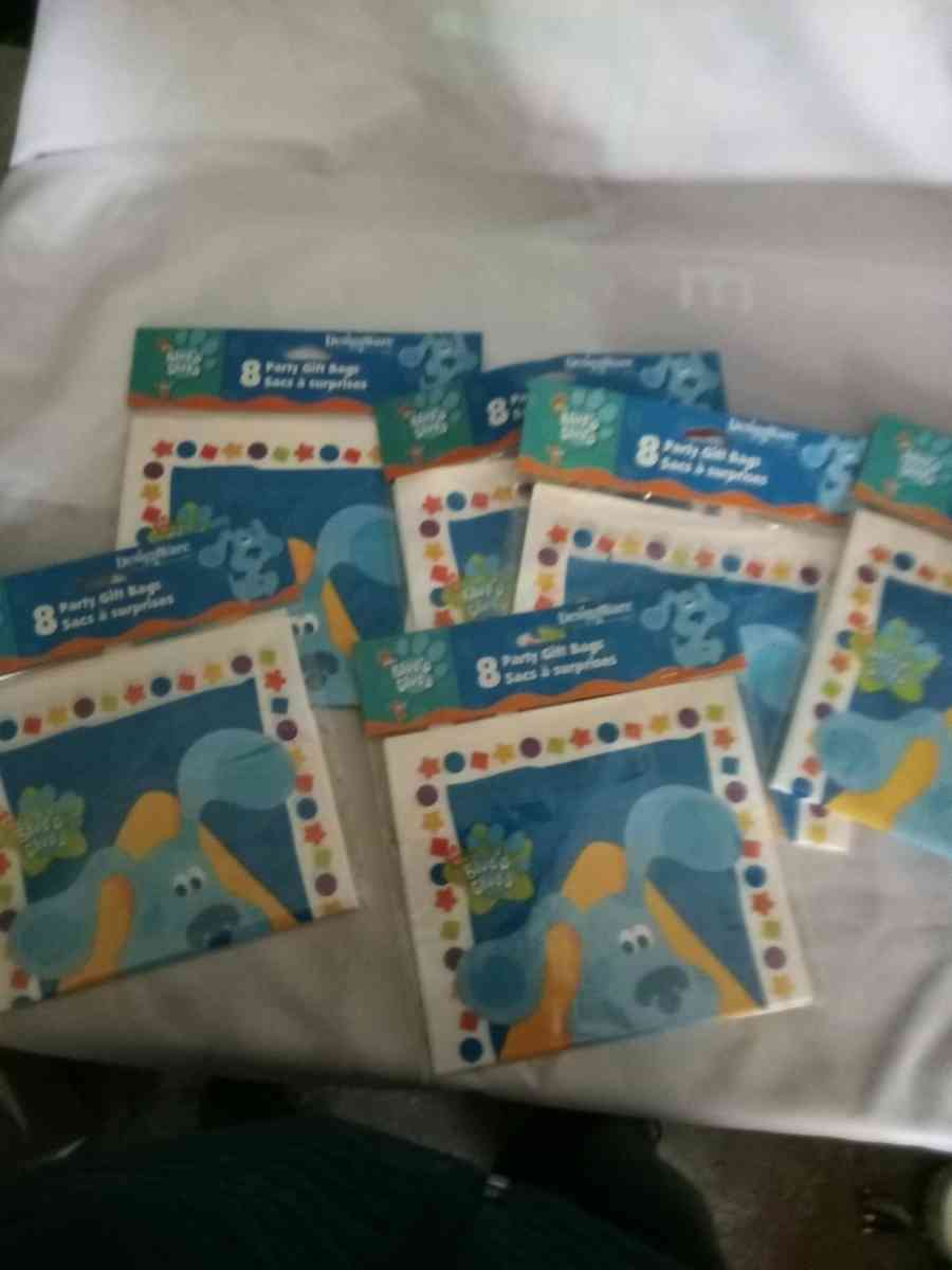 8pack x5 blues clues party bags - Saint Joseph, Michigan - FleaMarketBay