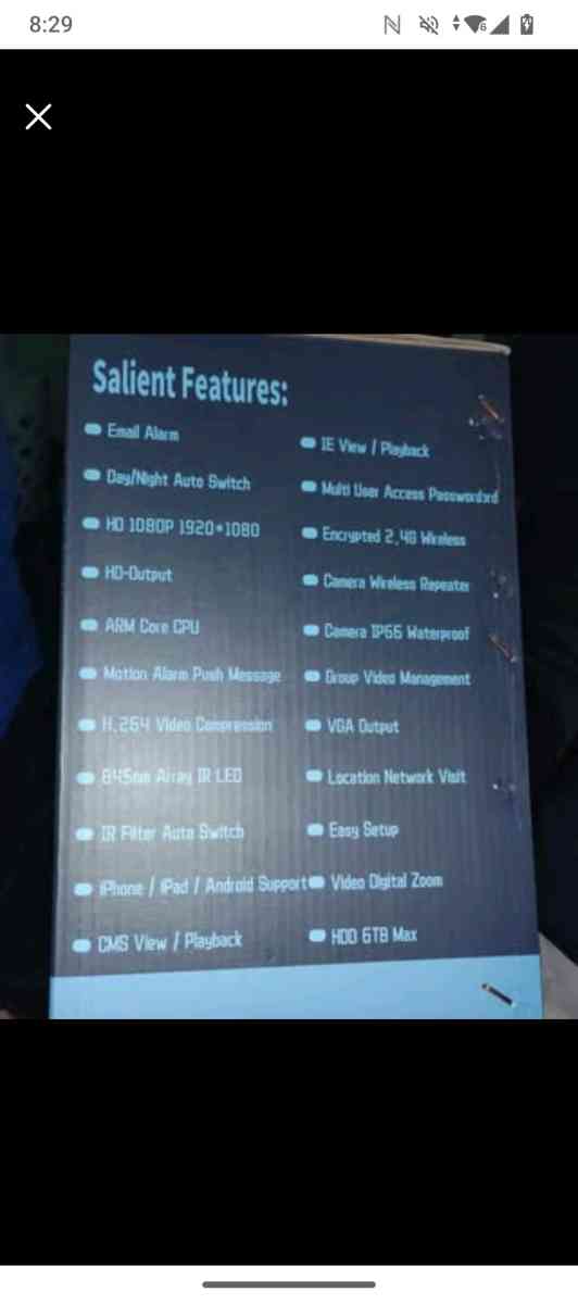 Dual Antennas for WiFi Enhanced AI Human Detected 2K 30MP wi - Herington, Kansas - FleaMarketBay