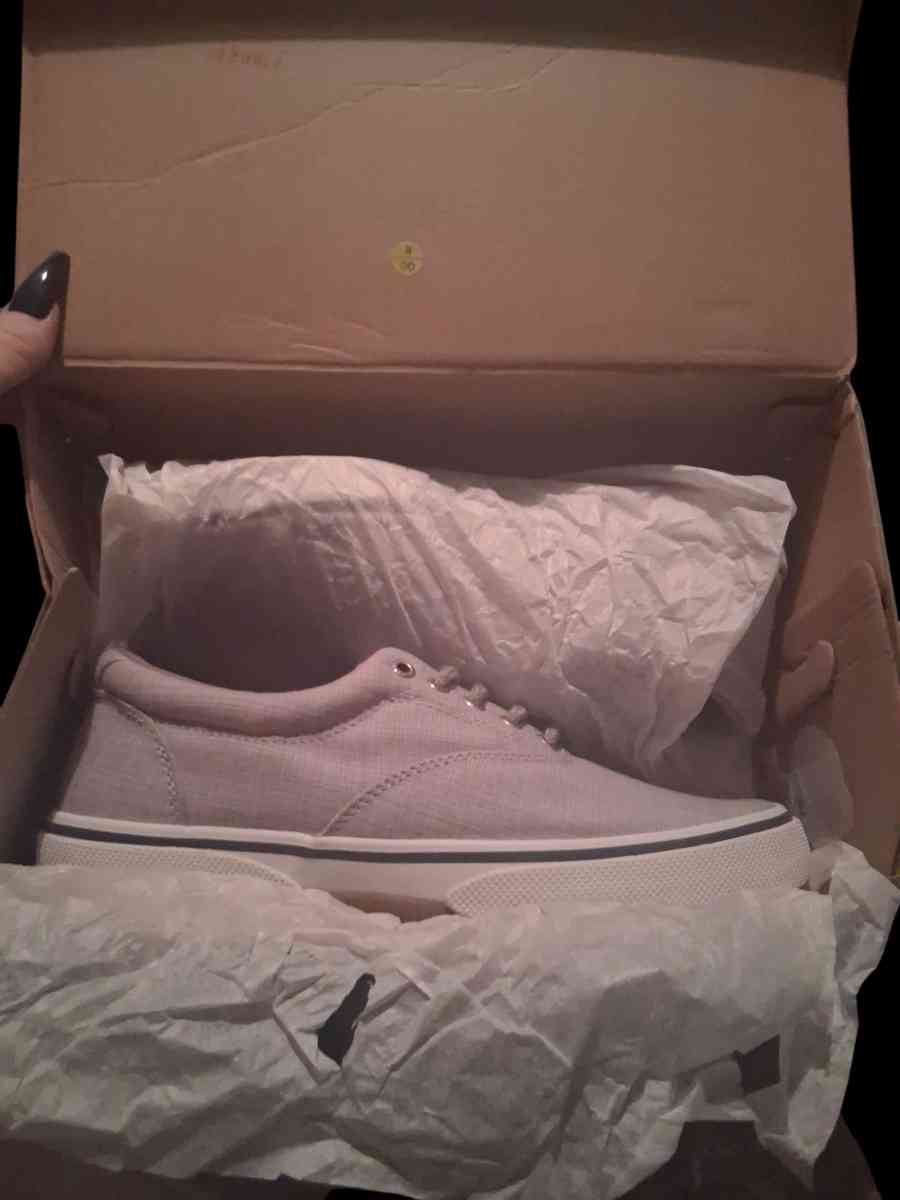 mens Sperry top sider boat shoes grey and black new in box - O Brien, Florida - FleaMarketBay