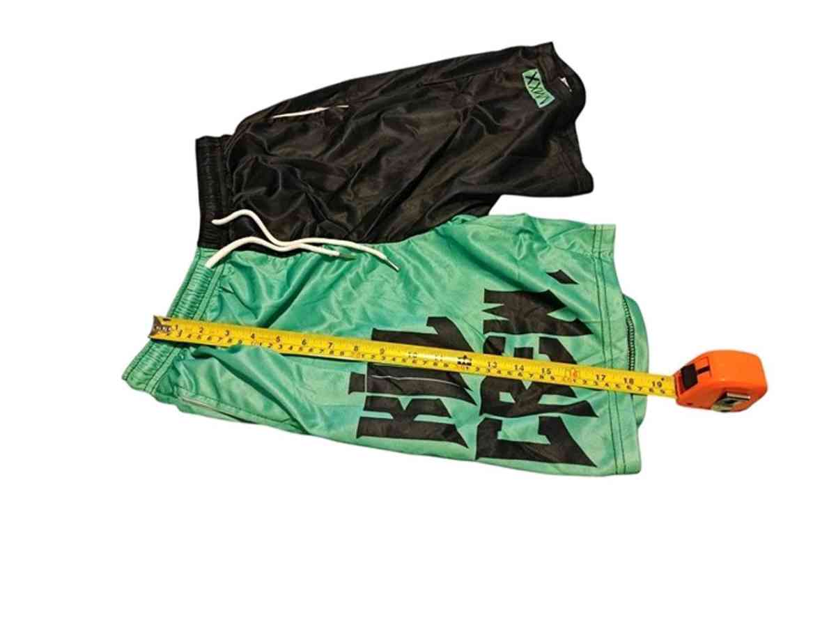 Muay Thai Shorts Mid Thigh Cut 2 Tone  Mint  Black Kill Crew - Alicia, Arkansas - FleaMarketBay