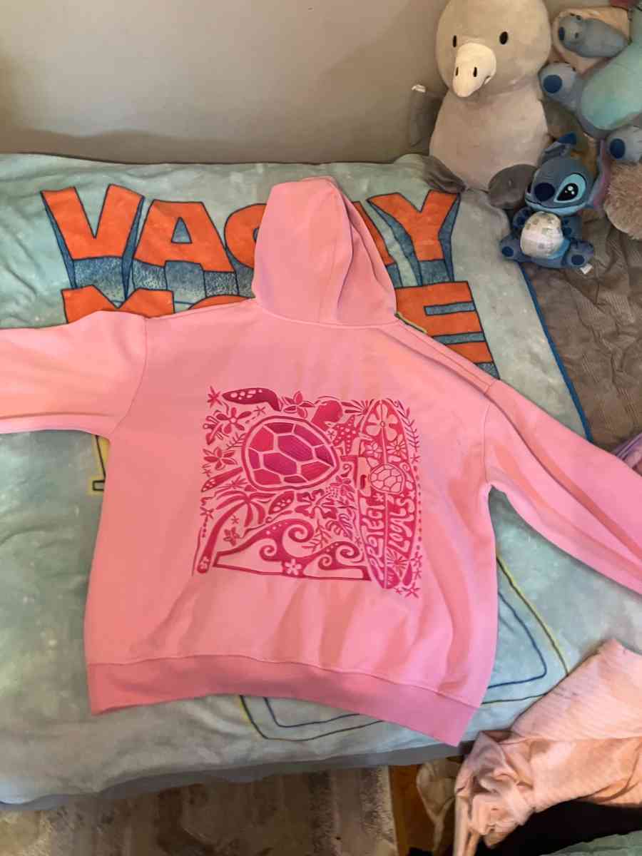 pink turtle hoodie