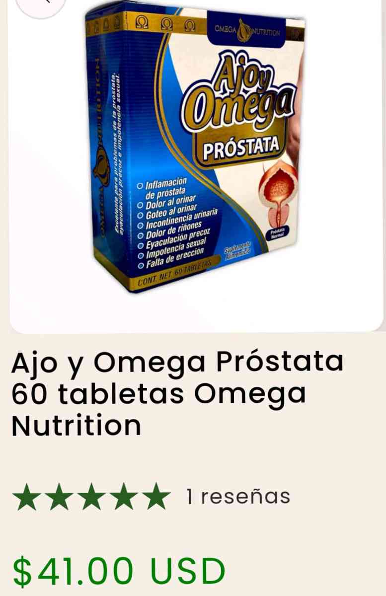 Agoy OMEGA 3 Prostata - Santa Ana, California - FleaMarketBay