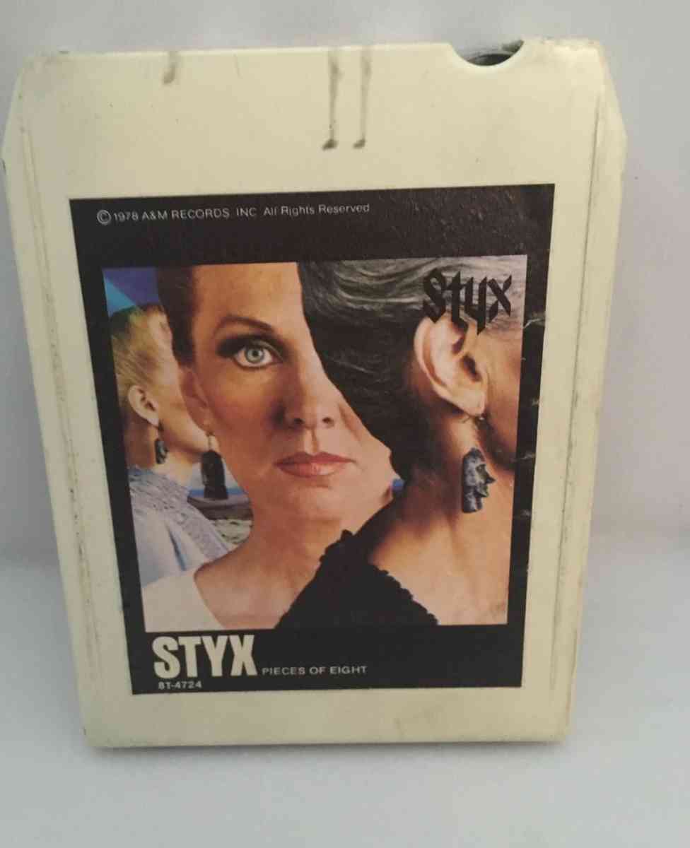 Styx Pieces Of Eight 8 track tape used see details below for