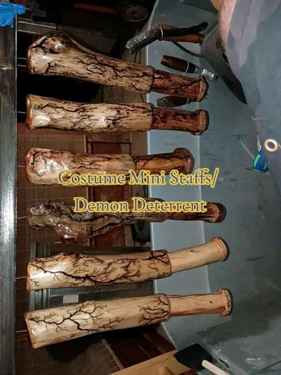 Mini bats with wood fracturing and clear coats - Morgan City, Louisiana