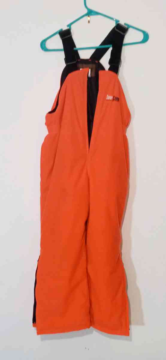 Youth Blaze Orange Insulated Bibs and Coat Medium - Dane, Wisconsin - FleaMarketBay