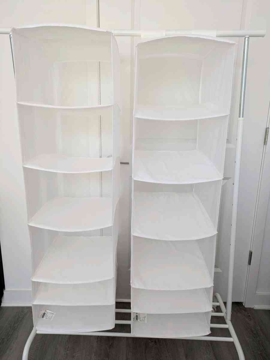 IKEA RIGGA Clothes Rack and 2 SKUBB Organizers - Chicago, Illinois