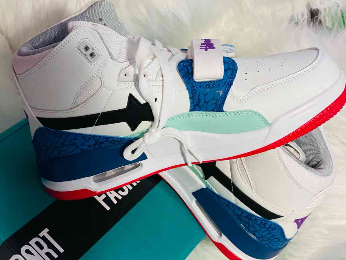 BAPE STA Sk8 Sta WhiteBlueRed  Mens Size 8 Streetwe - Washington Navy Yard, District of Columbia - FleaMarketBay