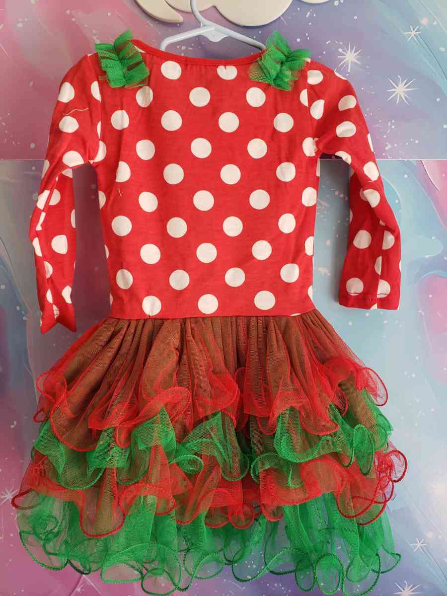 Santa Mickey Mouse Girls Christmas Dress - Streamwood, Illinois - FleaMarketBay