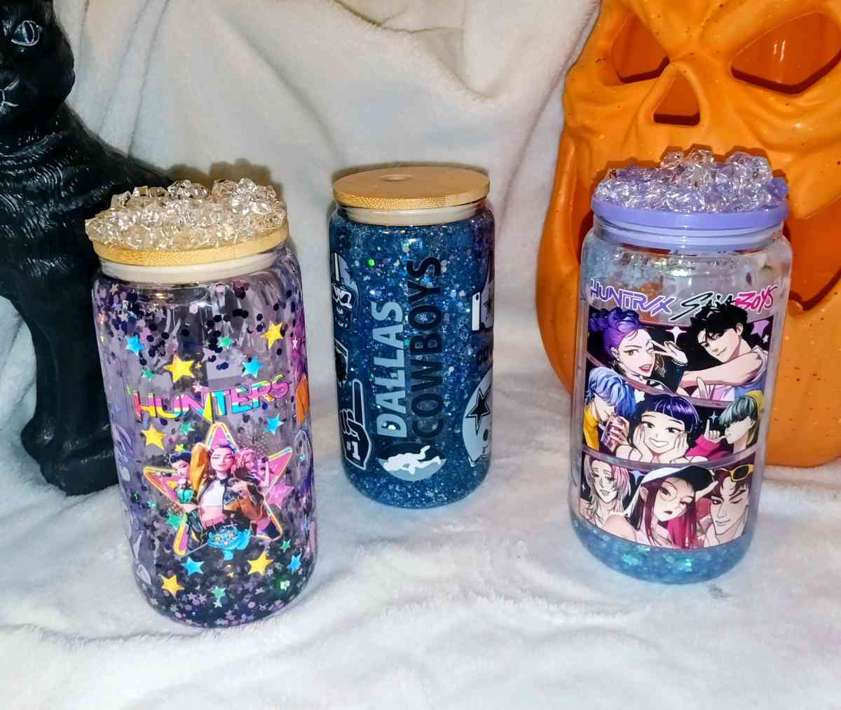 16oz Snowglobe tumblers - Killeen, Texas - FleaMarketBay