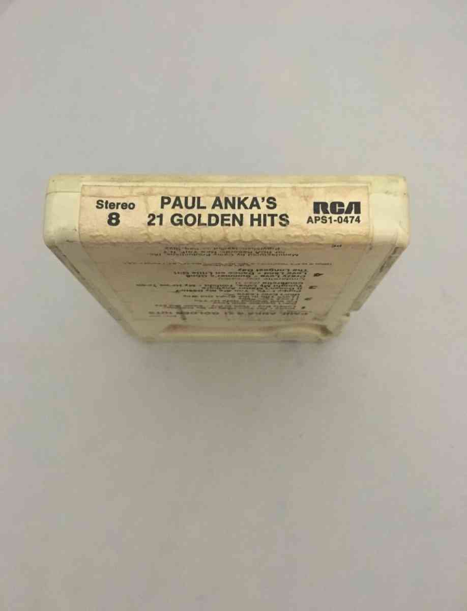 Paul Anka 21 Golden Hits 8track used see details below for i - Piscataway, New Jersey - FleaMarketBay