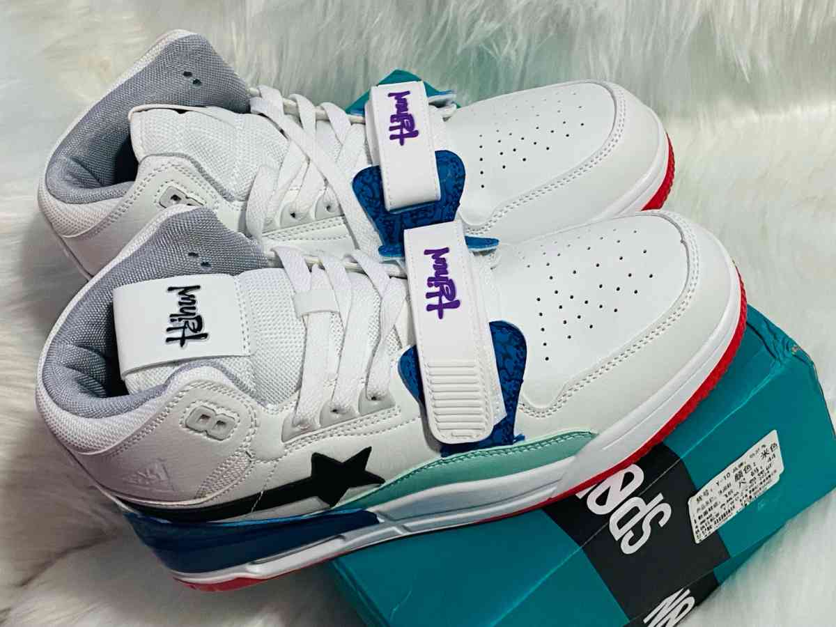 BAPE STA Sk8 Sta WhiteBlueRed  Mens Size 8 Streetwe - Washington Navy Yard, District of Columbia - FleaMarketBay