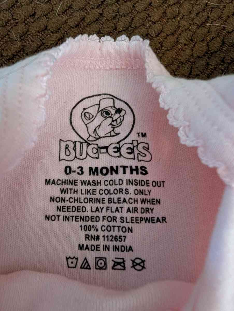 Baby pink Bucee onesie - Savannah, Georgia - FleaMarketBay