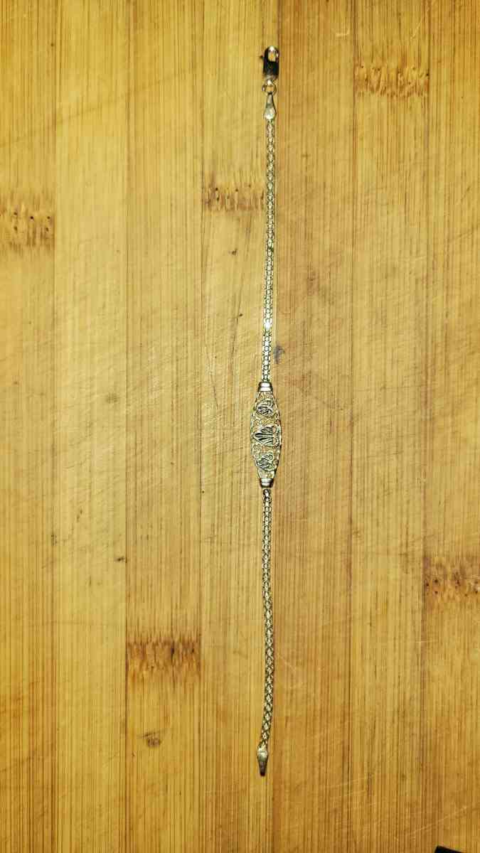 14kt Bracelet Diamond engraved Hearts - Flagstaff, Arizona - FleaMarketBay