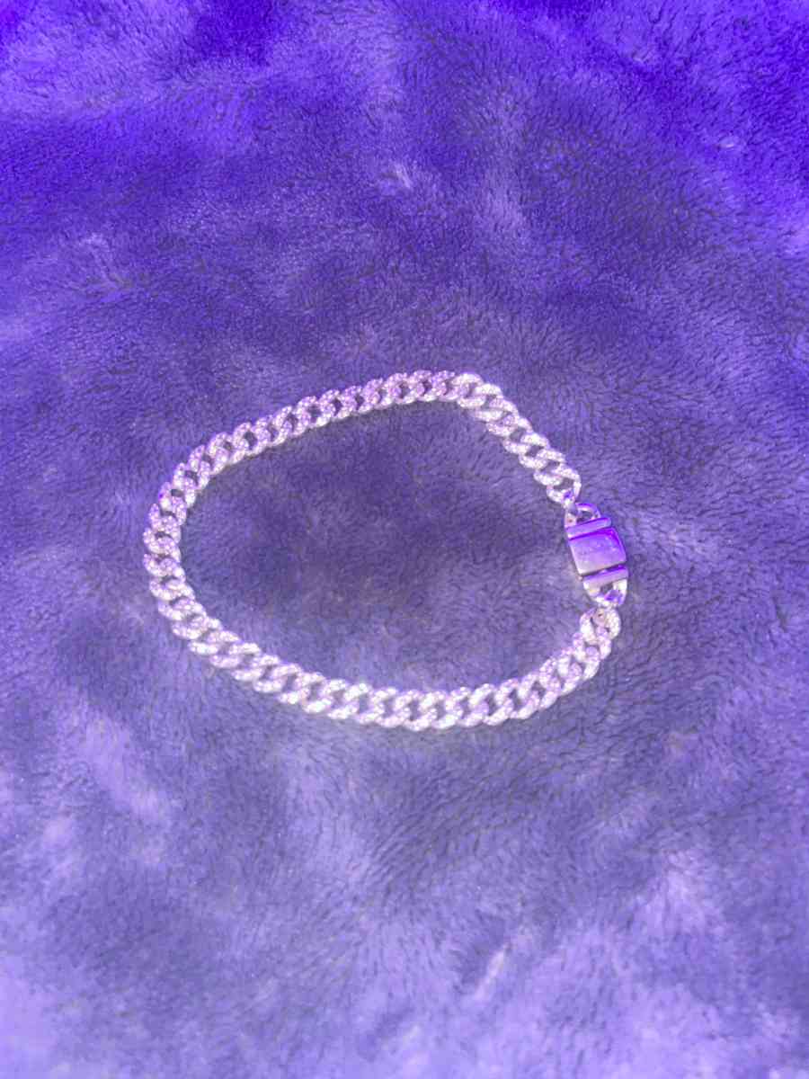 Pav Cuban Chain Bracelet Sterling silver - Commerce City, Colorado