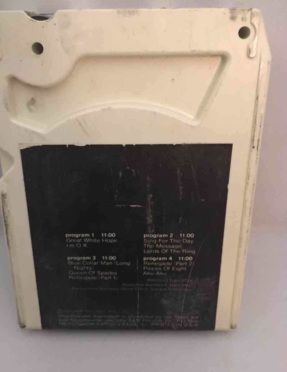 Styx Pieces Of Eight 8 track tape used see details below for - Piscataway, New Jersey - FleaMarketBay