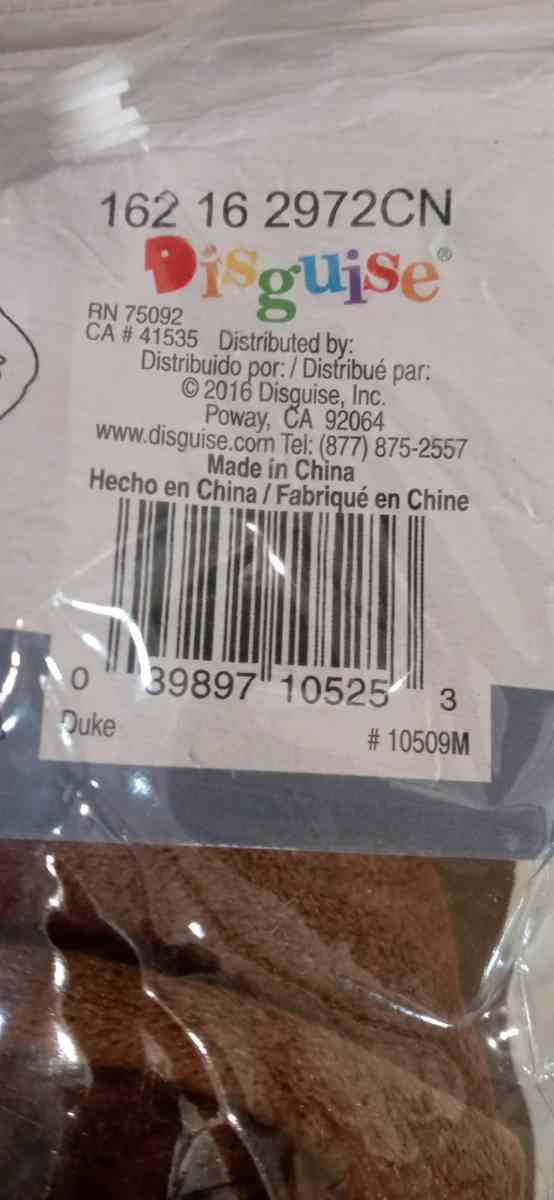 3T Halloween Costume Duke - Dane, Wisconsin - FleaMarketBay