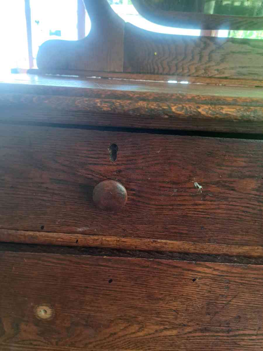 2 antique dressers dated bk to 1910 solid oak - Greenville, South Carolina - FleaMarketBay