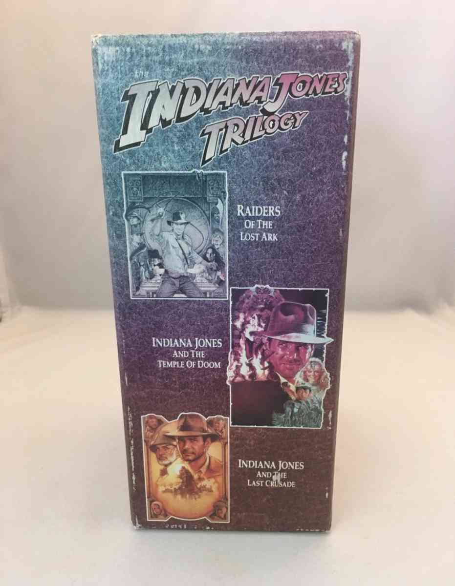 Indiana Jones VHS 3Tape BOX Set used good condition see belo - Piscataway, New Jersey - FleaMarketBay