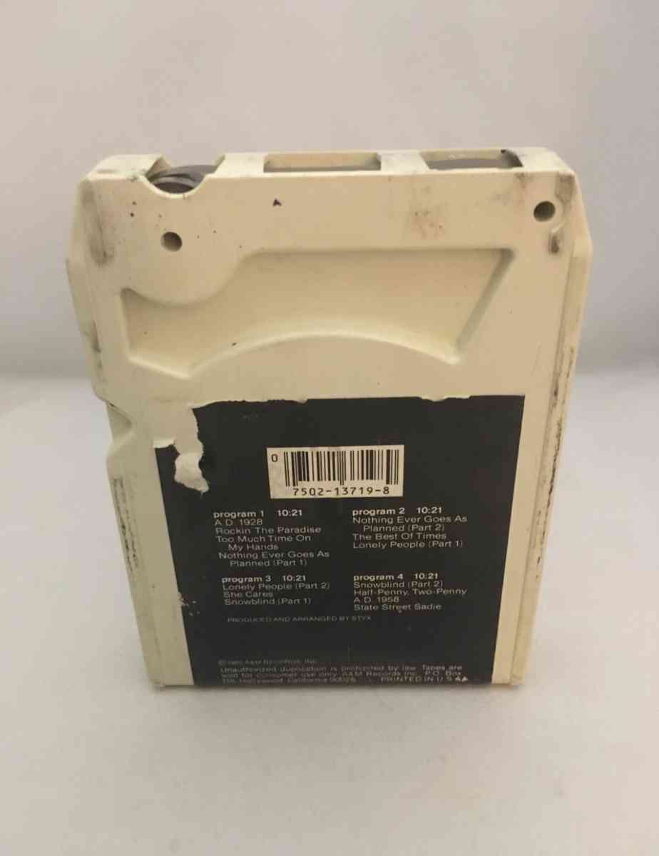 STYX Paradise Theater 8 Track used see description below for - Piscataway, New Jersey - FleaMarketBay