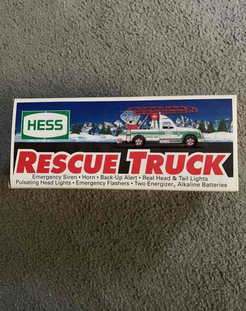 1994 HESS RESCUE TRUCK wlights  sound openbox see details be - Piscataway, New Jersey - FleaMarketBay