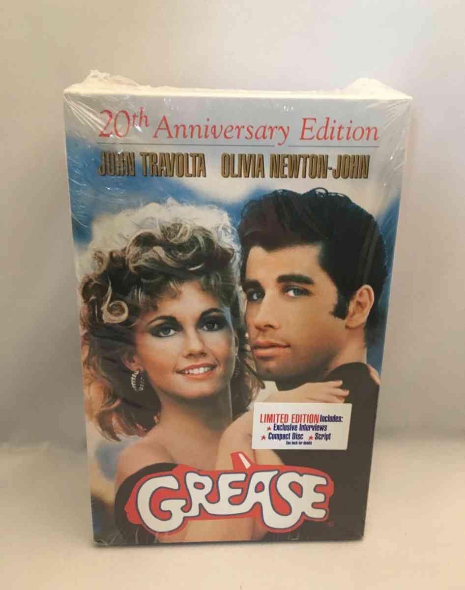 Grease VHS 1998 20th Anniversary Edition SEALED See descript