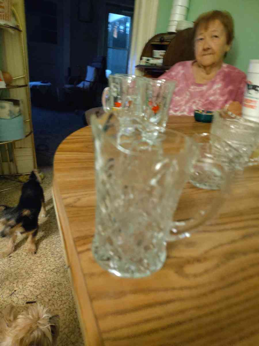 This is a Libbey Hobstar clear glass tumbler - Saint Joseph, Missouri - FleaMarketBay