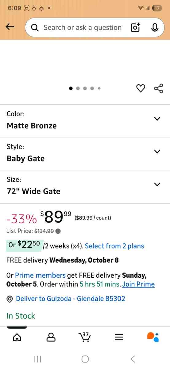 Toddleroo by North States Deluxe Dcor Gate Linen Model 4954S - Glendale, Arizona - FleaMarketBay