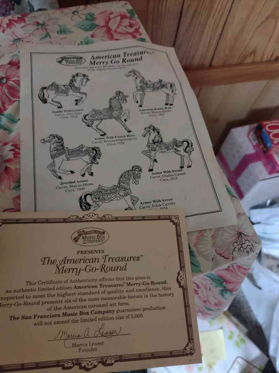 Limited Edition Carousel - Gary, Indiana - FleaMarketBay