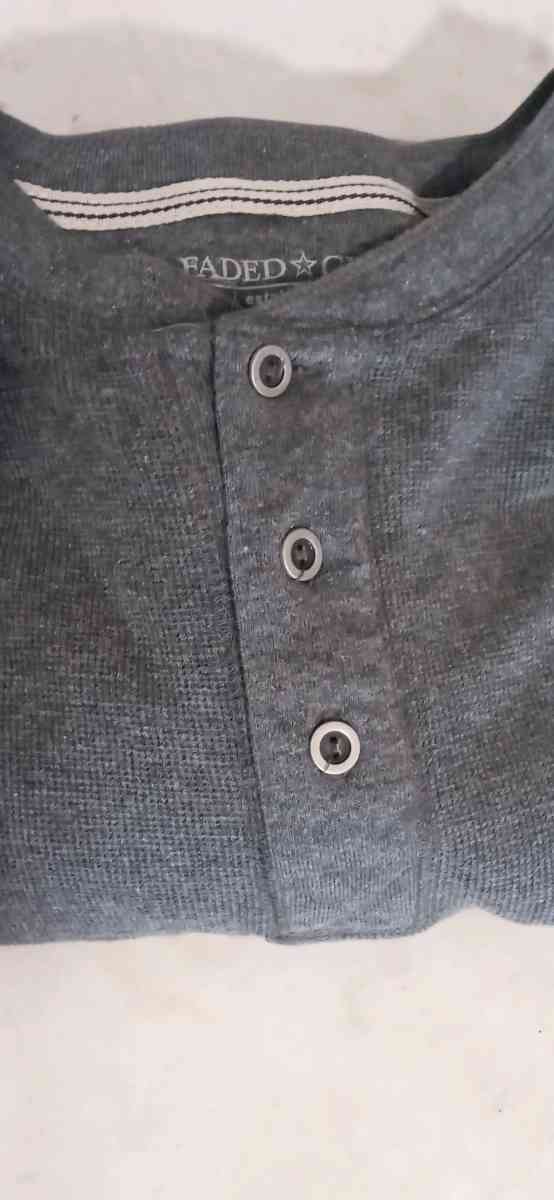 Mens Long Sleeve Waffle Dress Shirt XL - Dane, Wisconsin - FleaMarketBay